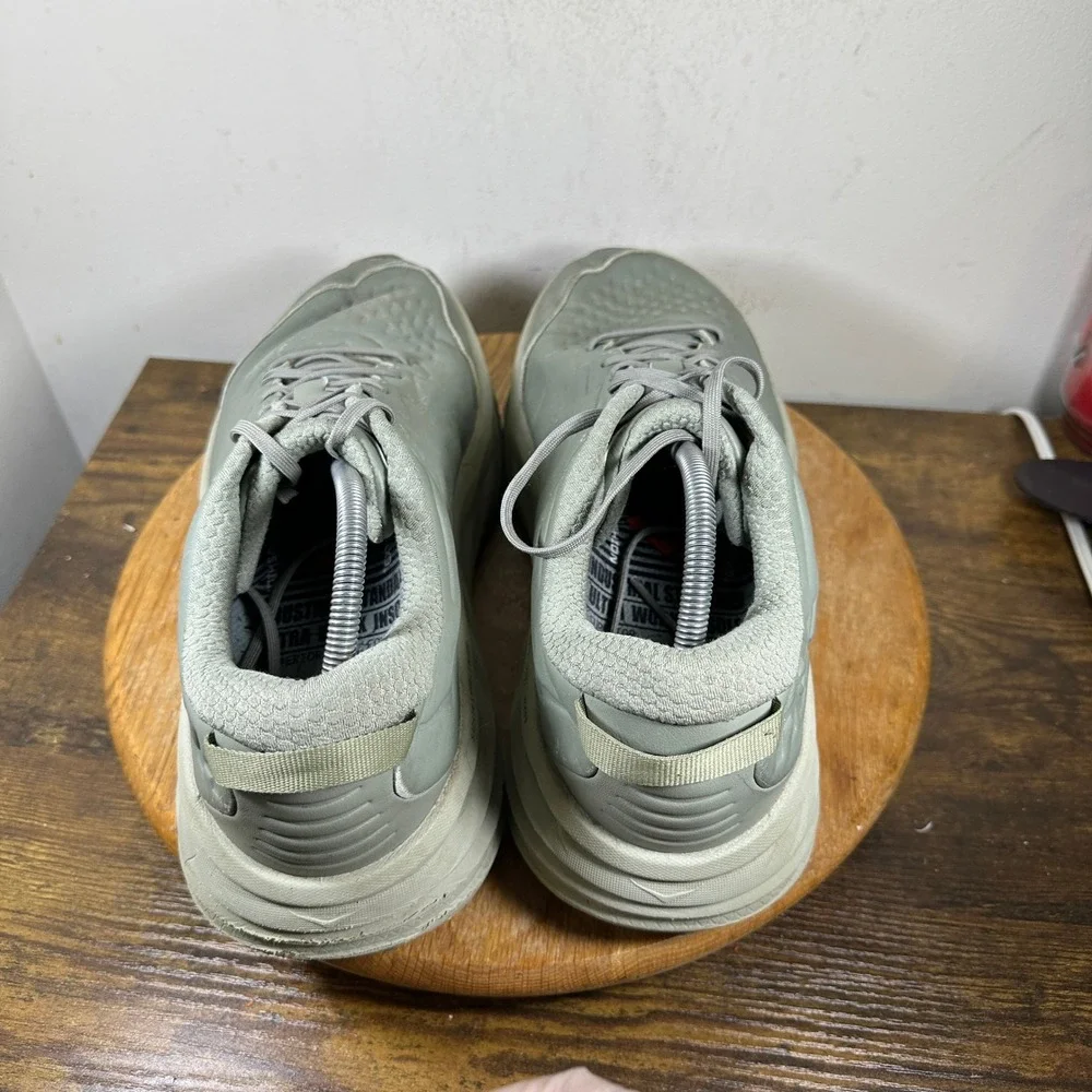 Hoka One One Bondi SR Wide Leather Walking Shoes Mens 14 2E 1129350 OZB